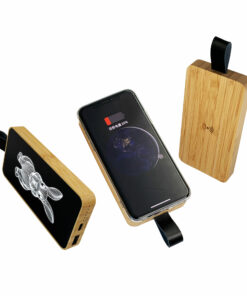 PB005 竹製長型發光無線移動電源 (10000 mAh)