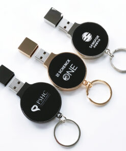 US003 圓形鋅合金發光USB